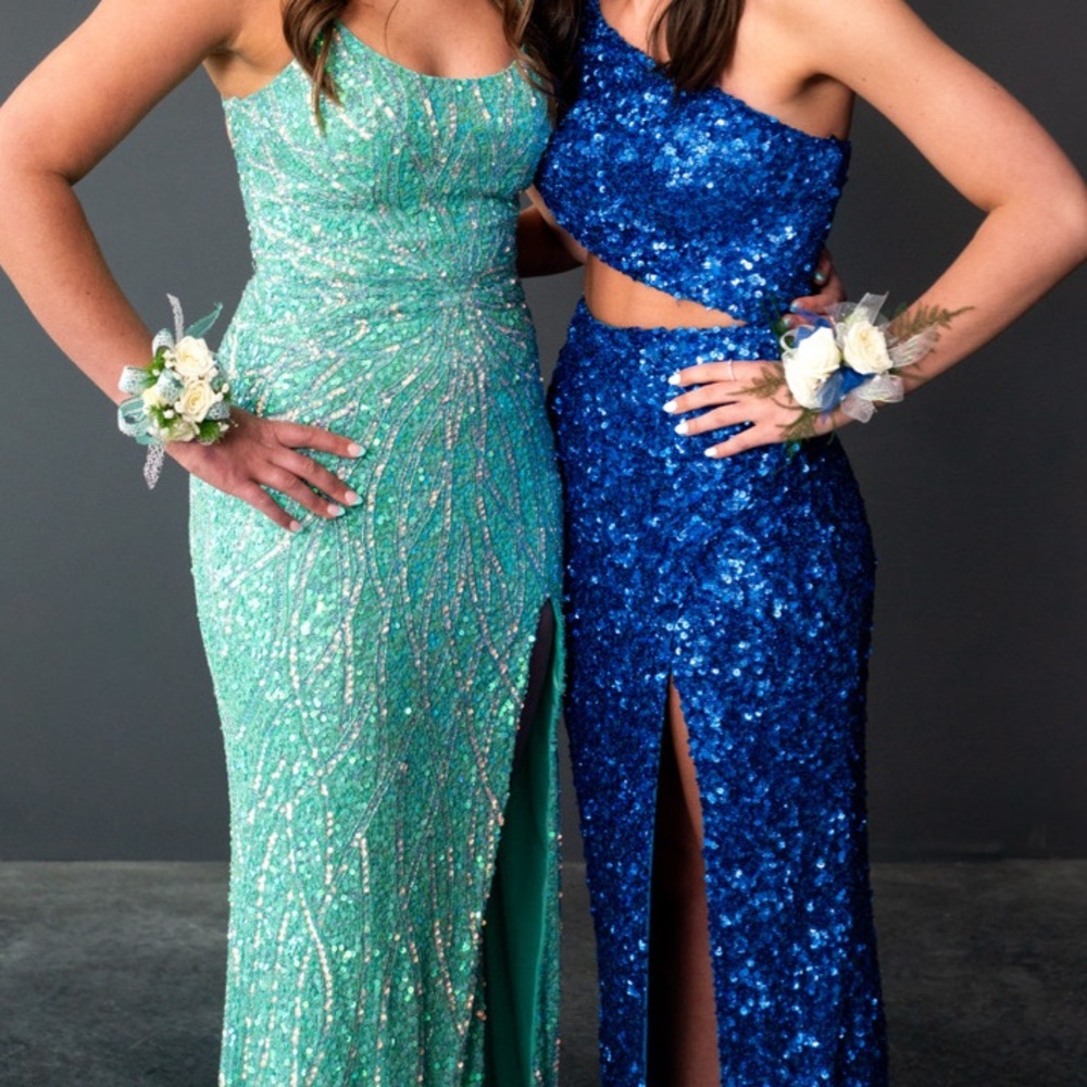 Aqua prom dress from RSVP Evan & Alans